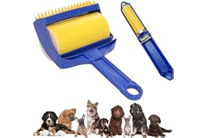 LIMIAR Stickit Roller, Stick It Roller Tierhaare, Wiederverwendbarer Sticky Roller, Haustier-Flusenroller für Tierhaare,Kleidung,Autositze (2 Satz)