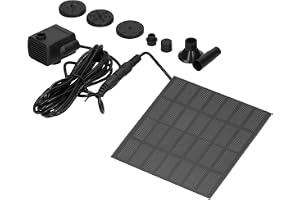 Omabeta Solar Fontänpump Automatisk Flytande Trädgårdsdekor med Flera Munstycken för Dammar och Fågelbad, 110x110 Mm, Monokristallin