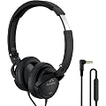 SoundMAGIC P22C Casque supra-auriculaire filaire léger avec microphone, confortable et portable, casque stéréo HiFi avec isolation phonique, design pliable, noir