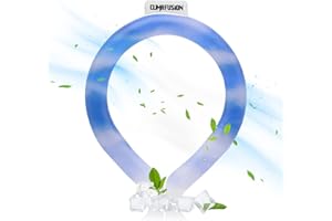 Climafusion Halskühlschlauch, Kühlung unter 15°C, Gradient Blau Neck Cooling Ice Ring, funktiert als Halsventilatoren, Nackenkühler für Camping Outdoor Sommer