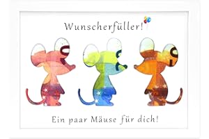 Frexpor Wunscherfüller Geldgeschenk Verpacken Bilderrahmen, Originell Geld Geschenk für Geburtstag, Jugendweihe, Hochzeit, Reisen, Konfirmation für Männer als auch für Frauen, DIN A5 (Weiß)