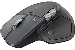‎LOGITECH Logitech MX Master 4, ergonomische kabellose Maus mit fortschrittlichem, leistungsstarkem, haptischem Feedback, ultraschnellem Scrollen, Laden über USB-C, Bluetooth, Windows, MacOS – Grafit