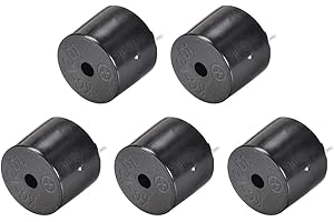 sourcing map 80dB 1.5V Buzzer Avertisseur Sonore électronique Passif Électromagnétique Bip Sonore Sonnerie Alarme 5Pcs