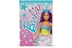 Giochi Preziosi Barbie - Diario Scuola Barbie 2024/2025, Copertina Bambola Barbie Unicorno, Agenda Rigida 10 Mesi Non Datata, Interni a Quadretti con Segnalibro, Diario Elementari e Medie 24/25