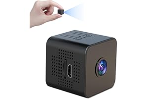 FLITI Mini Camera Espion, 1080P HD Mini Caméra de Surveillance extérieur Interieur, WiFi sans Fil Caméra Surveillance Cachée Détection Mouvement, avec Fonction de Vision Nocturne