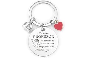 TWIDELS Llavero Profesor Profesora Regalo Profesor Profesora Maestro Maestra Regalo Profesora Guarderia Regalos Profesores Regalo del Día del Maestro Acción de Gracias Regalo de la Graduación Jubilación