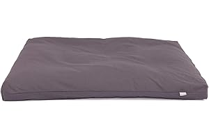 Bodhi Esterilla de meditación Zabuton | Serie ECO | Esterilla de yoga clásica con funda extraíble de 100% algodón orgánico | Base de meditación con cremallera | 80 x 80 x 7 cm