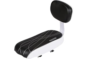 LIANZHU Bicycle Back Seat,Cycling Child Seats,Cycling Bike Bicycle MTB PU Leather Soft Cushion Rear Rack Seat Children Seat with Back Rest