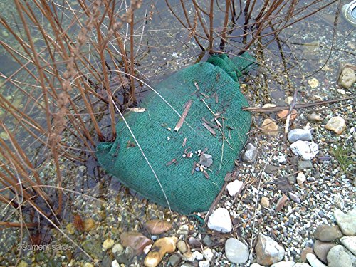 2 St. 35×57 cm Filtersack Teichsack Filterstrümpfe Beutel Zeolith Sack Filterbeutel Filtersäcke Filtermedienbeutel Teichsäcke Netzbeutel Filtertaschen Teichfiltersäcke Filter Aquarium Zeolithsack Beutelfilter lichtgrün - 3