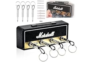 Abiemuce Marshall Key Holder, Marshall Key Holder, Marshall Key Holder, Marshalls Key Holder, Wall Mounted with 4 Guitar Plugs, for Keys House Attachment