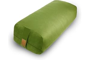 FELIZMAX Yoga Bolster Pillow (26x10.5x 5.5 in) Rectangular Yoga Pillow Supportive Meditation Cushion for Restorative Yoga 100% Cotton Meditation Pillow Supportive Yoga Accessories Reading Pillow Floor Pillow