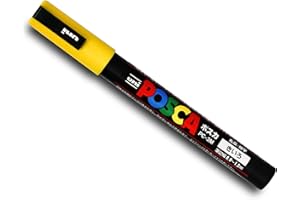 Uni Ball, Uni Posca PC-3m, pełna seria 40 kolorów Yellow