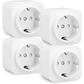 Amazon Basics Enchufe inteligente, compatible con Matter, Amazon Alexa, Google Home y Apple HomeKit, se requiere un concentra