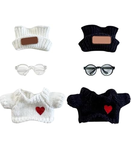 Set di Abiti per Bambole, Cappelli Vestiti Grigi e Marroni