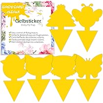 VSSHE 30 Stuks Plantenvliegenstickers - Kleverige Vliegenvallen Voor Rouwmuggen En Insecten, Veilig & Effectief