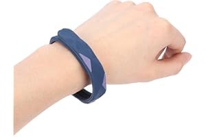 MOKERNALI Pulsera Antiestatica, Pulsera antiestática de silicona, Ajustable, Eliminación de la electricidad estática, para hombres, mujeres, ancianos, niños, para mejorar el sueño en invierno(azul)