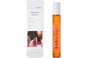 KORRES MIDNIGHT DAHLIA Eau de Toilette da donna in pratico formato da viaggio deluxe, profumo orientale e floreale con note di legno di cedro e peonia, vegano, 10 ml