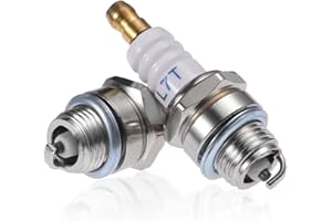 Hicello 2 Pcs L7T Spark Plugs, 2 Stroke Spark Plug for Strimmer Chainsaw Brush Cutter Lawnmower Hedge Trimmer Cutter Engine Accessory, Replacement Universal 2-Stroke Spark Plug