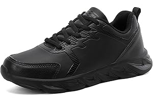 ULPRO Water Resistant Non Slip Work Shoes Women, Oil-Proof Walking Shoes Women Restaurants, Comfort Workout Black Shoes Women, Comfort Sneakers