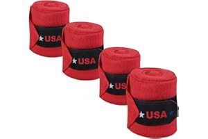 Horses Fasce da Lavoro Tecno Pile USA Style, Fasce per la Protezione del Cavallo, per Favorire la Ripresa Dopo Gli Sforzi e Proteggerlo da Graffi e Urti