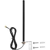 Nelawya Outdoor WiFi Antenna 2.4G Antenna 6dBi RPSMA Plug with RG174 3M Cable for WLAN Router Gateway Mini PCI-Express PCIE N