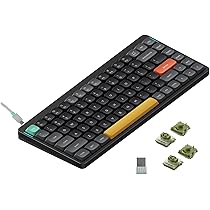 nuphy Air75 V2 Kabellose mechanische Tastatur, 84 Tasten RGB Hot 