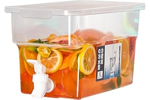 Mgichoom Distributeur d'eau avec Robinet, Boissons, Bouteille d'eau Froipour Réfrigérateur 5L, Jus, Bouilloire Froiavec Robinet