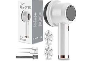 GBARAN Quitapelusas eléctrico, Quita Pelusas removedor de Pelusas con 2 Cuchilla de Afeitar de Repuesto, afeitadora portátil de Tela para Ropa, Muebles, Ropa de Cama, Alfombra