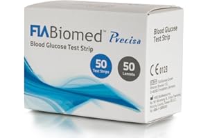 FIABIOMED FIA Biomed Precisa 100 St. Teststreifen für Blutzuckermessgerät, inklusive 100 St. Lanzetten (ohne Messgeräte und Stechhilfe)