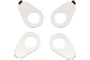 Musiclily Pro Metriche 8,5mm Acciaio Stile Vintage Pots Knob Pointers Manopole Puntatore LP Manopola Indicatore di Posizione per Chitarra Elettrica Epiphone Les Paul, Nichel Cromato (Set di 4)