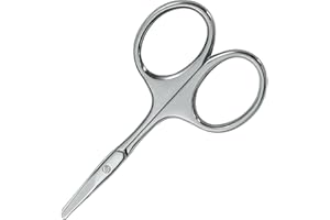 tiyiyok Ciseaux Ongle, Bord Arrondi en Acier Inoxydable Très Tranchant, Petit Ciseaux, Appliquer Sur les Ongles des Mains et des Orteils, Coupe Ongle Bebe Argent