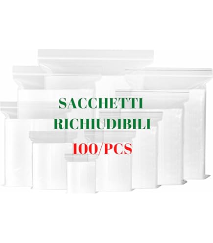 Imperial Seal Sacchetti Autosigillanti In Plastica Trasparente - Serratura A Cerniera, Tutte Le Taglie, Ideali Per Rivendita Sigilla Sacchetti - Foto 6