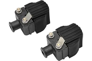 HQPASFY Ignition Coil Pack 2pcs Replacement for Chrysler Force Mercury Mariner Outboard Boat 40HP 70HP 115HP 140HP V-135 210CC & More Replaces# 18-5186, 339-7370A13, 339-832757A4, 339-832757B4