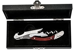 Laguiole Style de Vie cavatappi, apribottiglie con taglierina, sommelier, in Legno Pakka