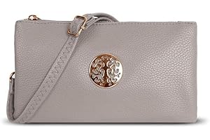 HIPSTER FASHION DESTINATION Women's Small Clutch, Cross Body, Shoulder Bag with Wristlet and Long Adjustable Shoulder Strap