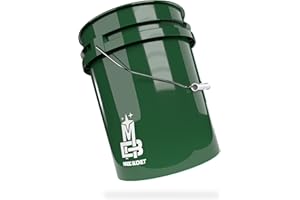 MAGIC BUCKET | Wascheimer für Auto Handwäsche Dunkelgrün | 5 US GALLONEN ca. 20 Liter | kompatibel mit Grit Guard, Detail Guardz Dirt Lock, Chemical Guys Dirt Trap, Gamma Lid
