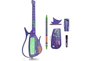 Enya CYBER-G Smart-Gitarre, Offizielle Collaboration Evangelion No Strings Gitarre mit App Learning, integrierten Effekten und Bluetooth, tragbare Gitarren für alle Niveaus