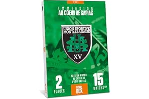 Tick&Box - Coffret Cadeau - Places Match Rugby US Montauban - 2 places pour 1 match à choisir parmi 15 martchs - Coffret Cadeau Supporter