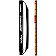 STARDEALS Professional Flutes A Sharp Base Bamboo Flute Bansuri Size 22 Inch With Free Carry Bag (Natural Brown)