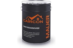 CAIRCON Nano Fassadenfarbe Außen Wandfarbe Sockelfarbe - Anthrazit Grau 5L