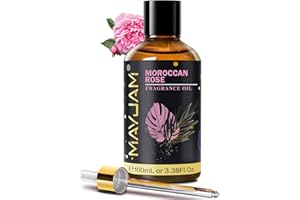 ‎MAYJAM MAYJAM Marokkanische Roseöl 100ml, Premium Marokkanische Rose Duftöl für Ätherisches Öle Diffusor, Aromatherapie, DIY