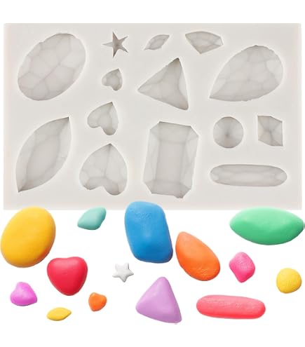Produktbild von XMOLDNMS Mini Gems Silikonform Edelstein Fondant Formen Für Kuchen Dekoration Cupcake Topper Schokolade Süßigkeiten Polymer Clay Gum Paste