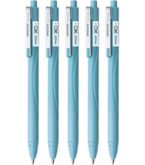 Bolígrafos Madera Flair Bolígrafos Flair Woody Cliq 0.7mm - Cuerpo Madera Retráctil - Tinta Azul - Pack De 5 Unidades - Escritura Suave Pack Bolígrafos Tinta Azul Escritura