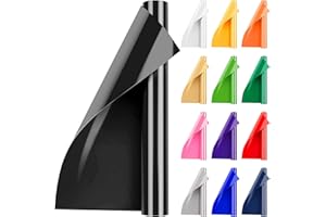 Artcut Iron On Vinyl, 12" x 3ft Heat Transfer Vinyl for Fabric, Shirts, Clothing, Bag(Black)