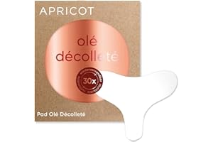 APRICOT BEAUTY & HEALTHCARE APRICOT Beauty patch anti rides décolleté I Coussinets de poitrine en silicone réutilisables I Patch en silicone "olé décolleté" I Made in Germany