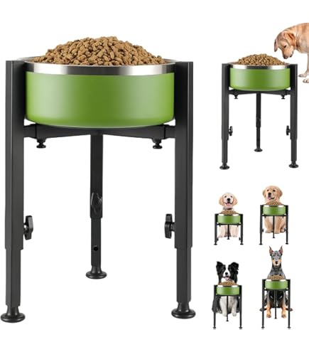 Ciotola Per Cani Rialzata Regolabile Zoyiancy - Quattro Altezze Da 5 A 10 Pollici - Foto 6