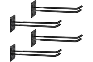 PYBTOOL Ganchos de Garaje de Alta Resistencia de 12 Pulgadas, Organizador de Herramientas Montado en la Pared para Neumáticos, Escaleras y Sillas Plegables