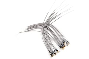 BONKZEBU 20Pcs 2.4G ABS Aircraft Receiver Antenna Compatible IPEX Port for Futaba FrSky Replacement 15cm