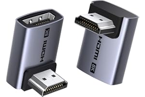 UGREEN 8K HDMI-adapter, vinklad kontakt 90 grader och 270 grader, 8K@60Hz 4K@240/144/120Hz, HDMI 2.1 vinklad adapter, HDR, eA