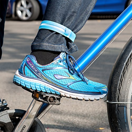 kwmobile 2x LED Leucht Armband / XL Sicherheitsband / für Joggen Sport Fahrrad / Leuchtband in blau / Hundehalsband Blinklicht / verschiedene Farben erhältlich - 5